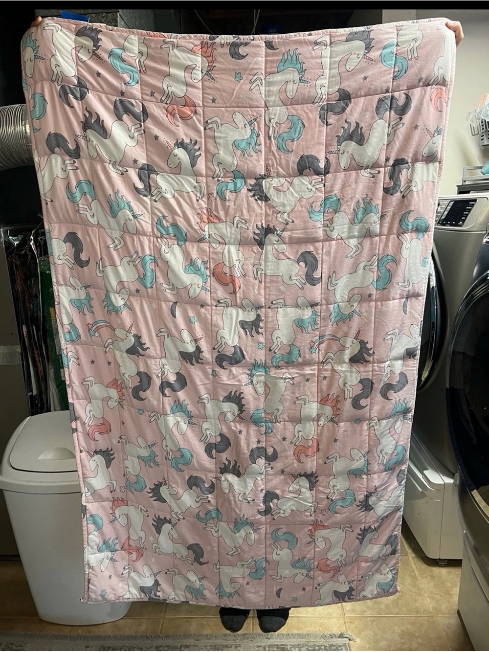 Unicorn weighted blanket